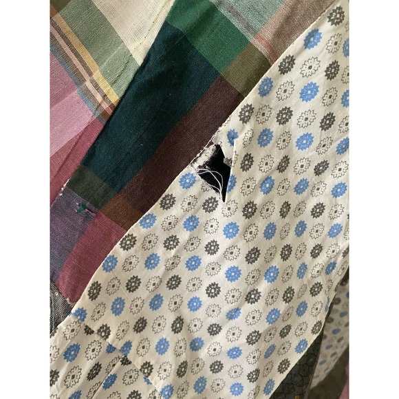 Vintage Start of a quilt project hand pieced 83" x 70" maybe 1960’s - Picture 4 of 12